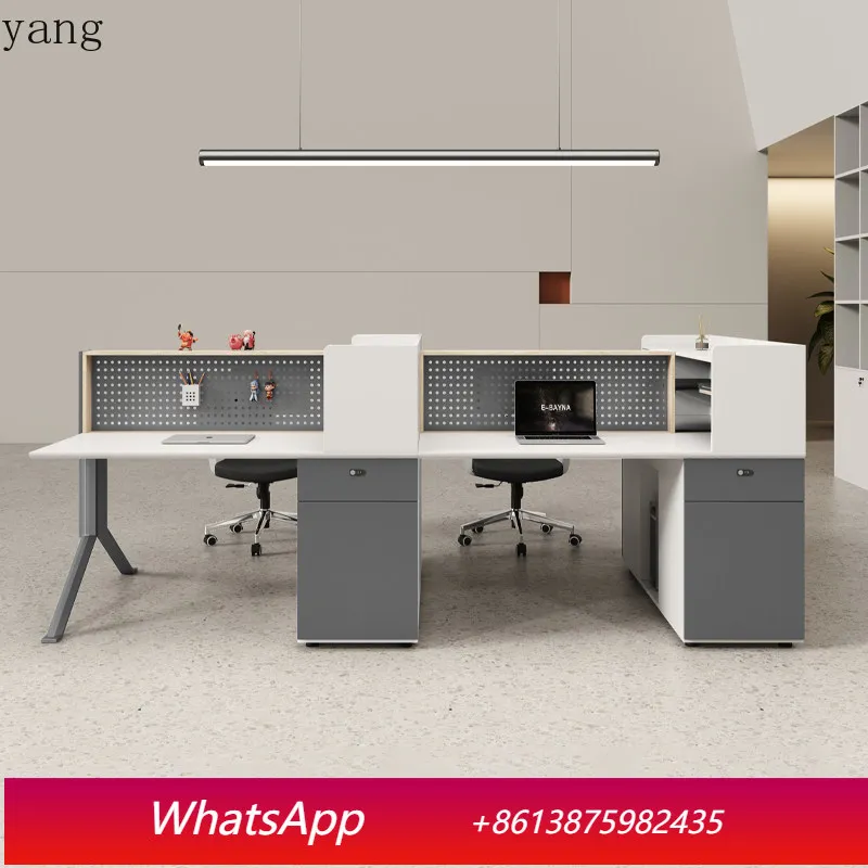 

Современная простая офисная перегородка LMM для 4-6 сотрудников, дизайнерская офисная кабина