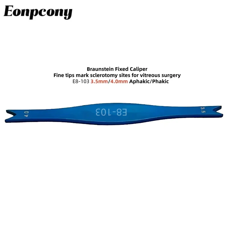 เครื่องมือจักษุวิทยา บราวน์สไตน์ คาลิปเปอร์แบบคงที่ สำหรับการผ่าตัดตาแบบไม่ใช้เลนส์/แบบใช้เลนส์