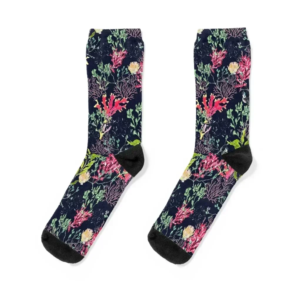 

Seaweed part II Blue Socks men cotton high quality snow shoes short Men's Socks Women's
