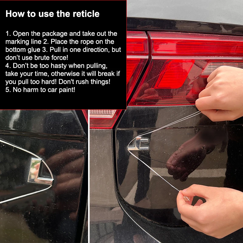 Car Badge Emblem Removal Tool Non-Slip Grip Durable Auto Letter Stripping Separator for Professional Car Detailing Shops