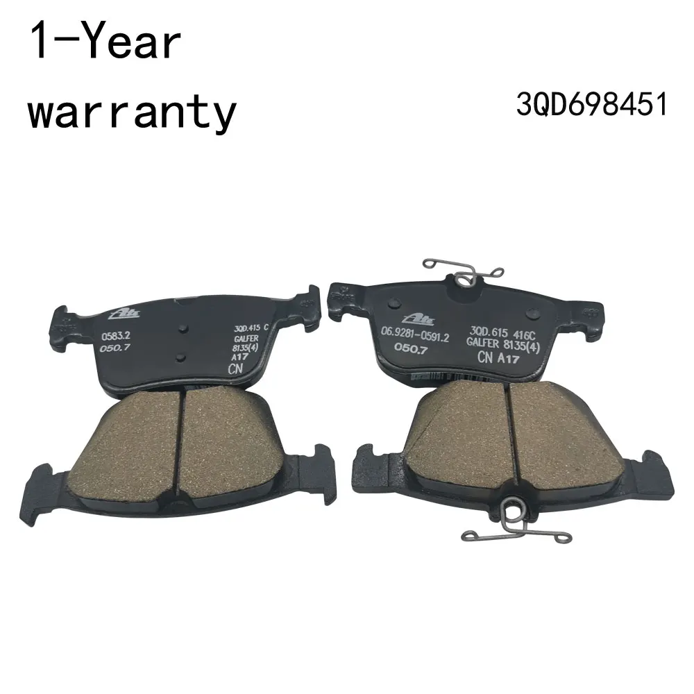 

4Pcs Brake pads For VW Teramont 2017-2026 Tavendor 2023-2026 Talagon 2021-2026 3QD698451