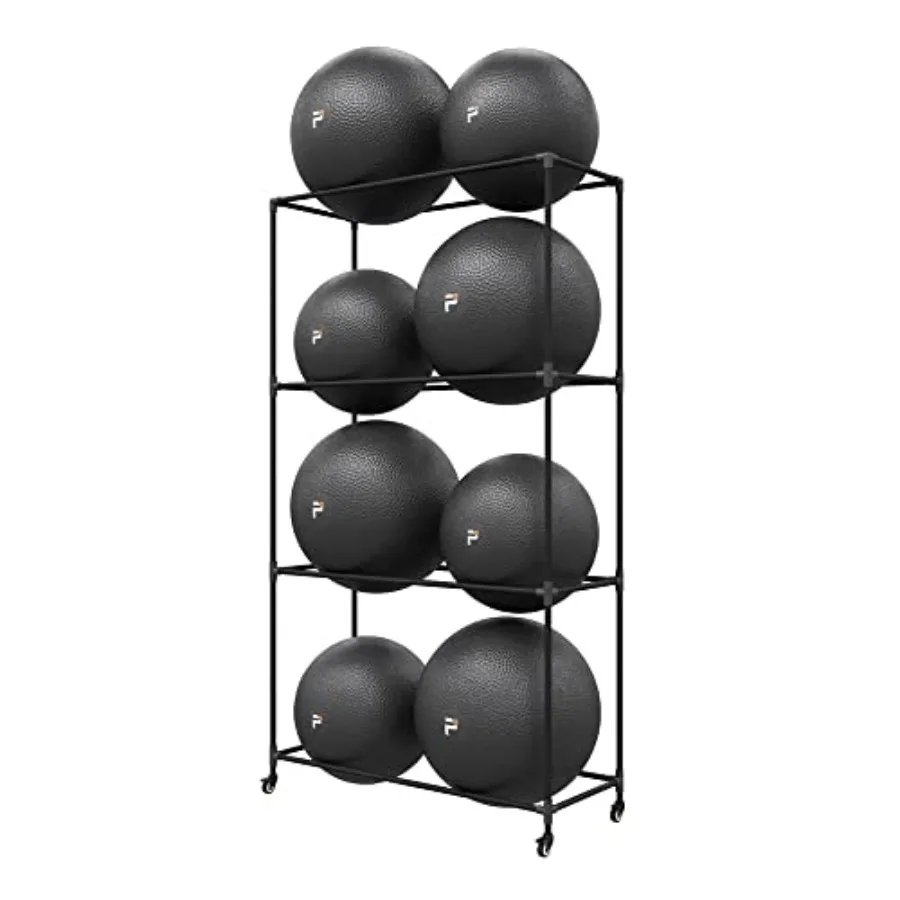 

Металлическая стойка для хранения мячей для фитнеса Power Systems - Напольное и портативное решение для организации хранения до 8 мячей для стабилизации тела или йоги