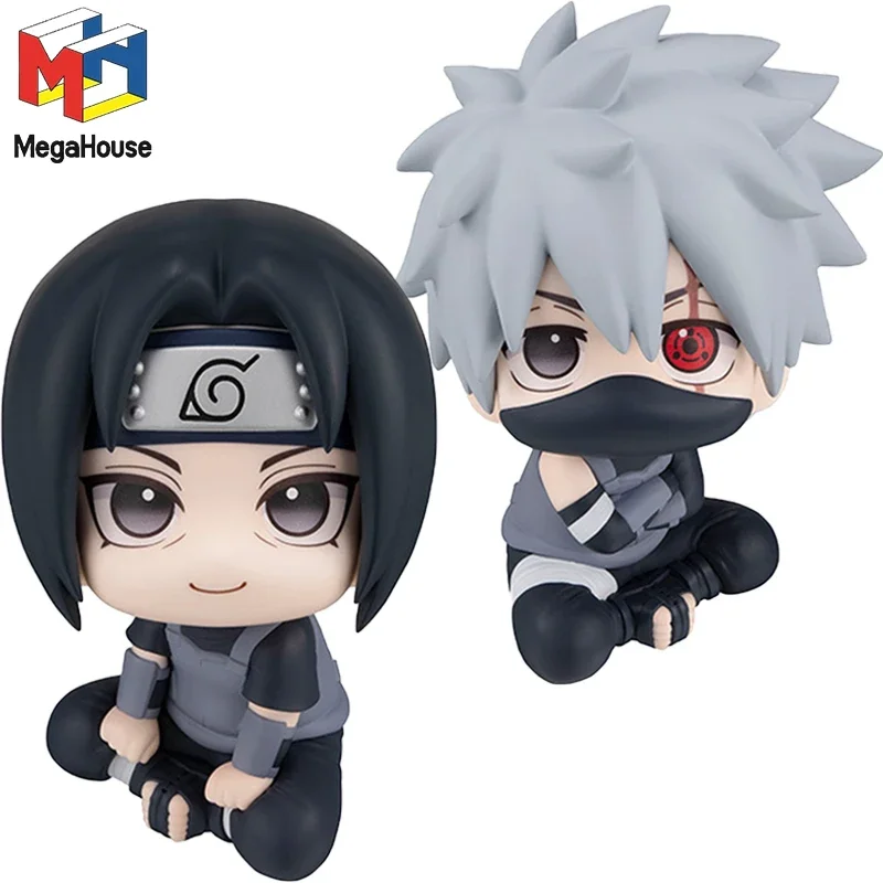 

В наличии Оригинальный Mega House Look Up Hatake Kakashi & Uchiha Itachi ANBU Ver. Наруто Экшн Аниме Фигурка Модель Кукла Игрушка