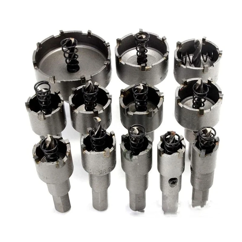 Multifunctional 12Pcs Hole Set Fit for Stainless Steel Plastic