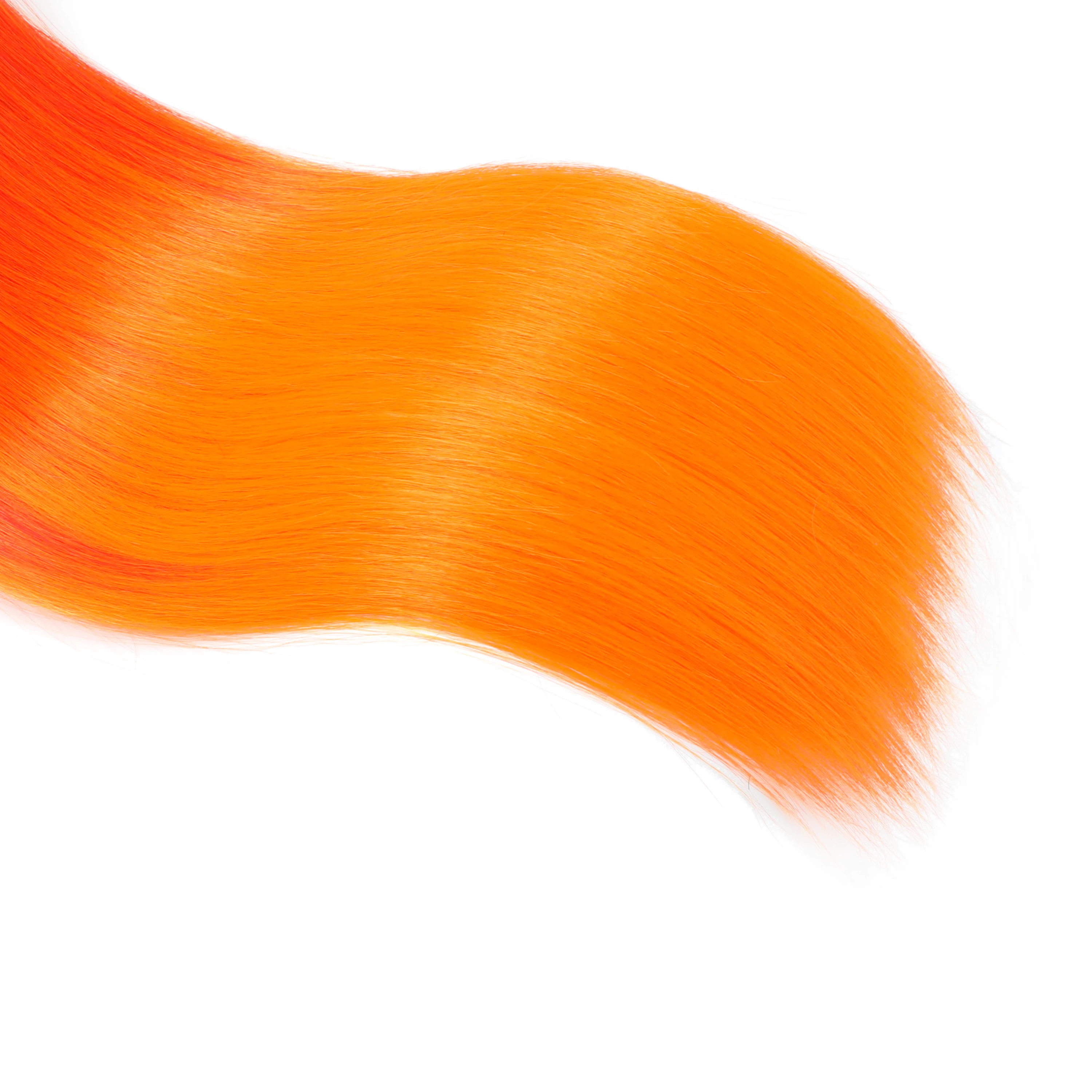 28 "300 جرام الوردي مستقيم الكروشيه الشعر حزم جدائل شعر صناعية ذيل حصان الشعر الملونة الأزرق شقراء لينة الكروشيه وصلات شعر #4