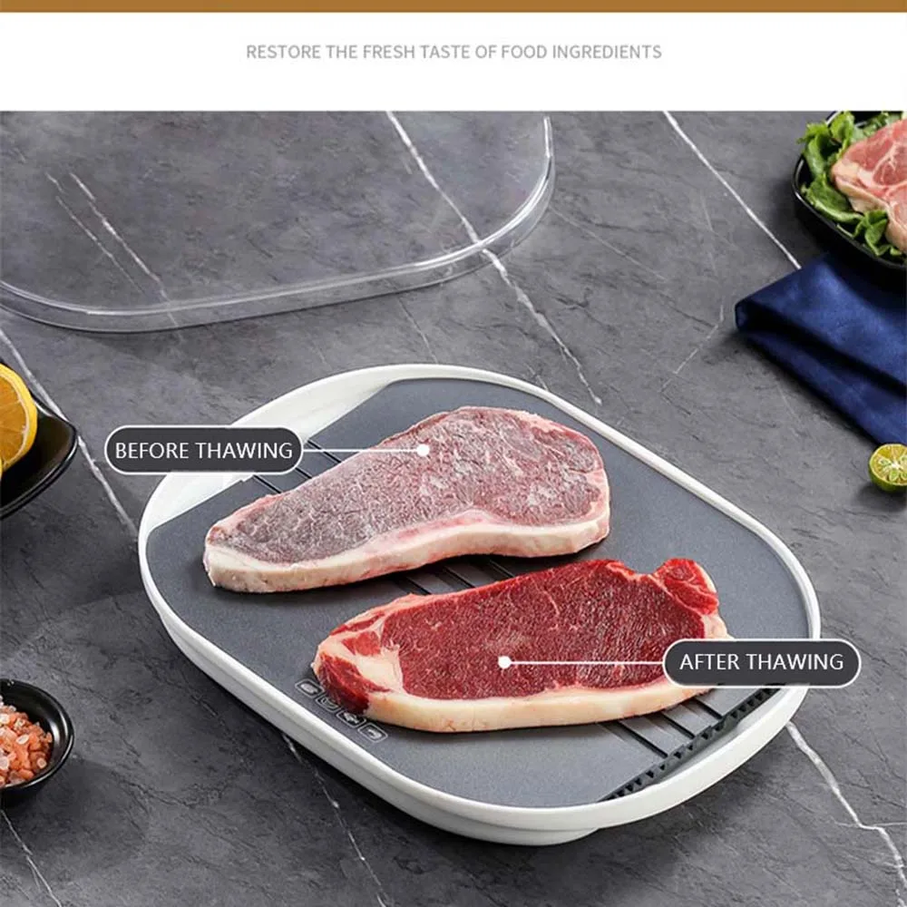 المطبخ آلة ذوبان الطعام متعددة الوظائف مزيل الصقيع المنزلية مريحة سريعة شريحة لحم آلة تفريغ اللحوم