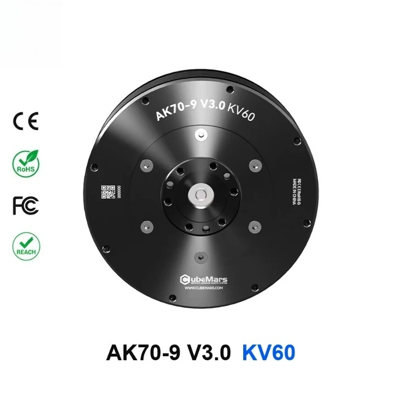 AK70-9 V3.0 Brushless KV60 High Torque Explosion-proof Robot Joint Actuator Dual Encoder Servo Module for Robotic