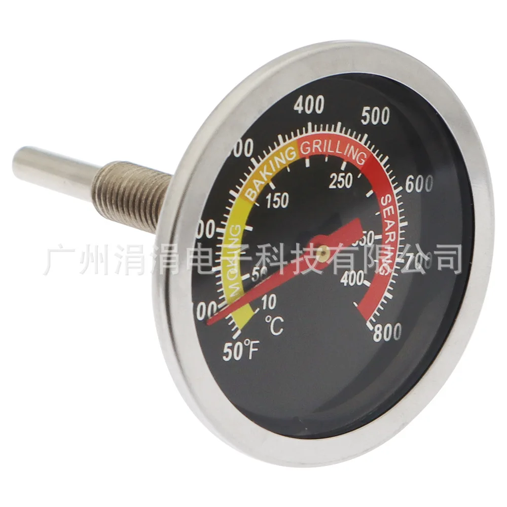 Red and yellow 800 degree oven thermometer BBQ thermometers stainless steel grill Thermometer