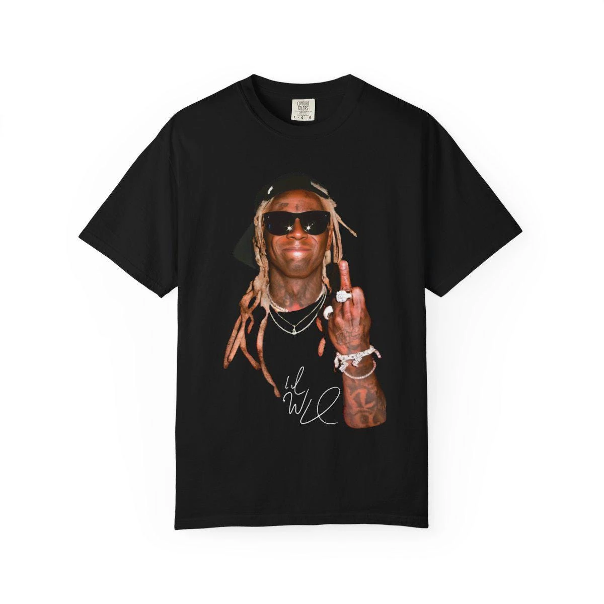 Lil Wayne 2026 Tour T-shirt Hip Hop Rapper Print Pattern Pure Cotton T-shirt Summer Men's Women's Streetwear Y2k Style Shirt