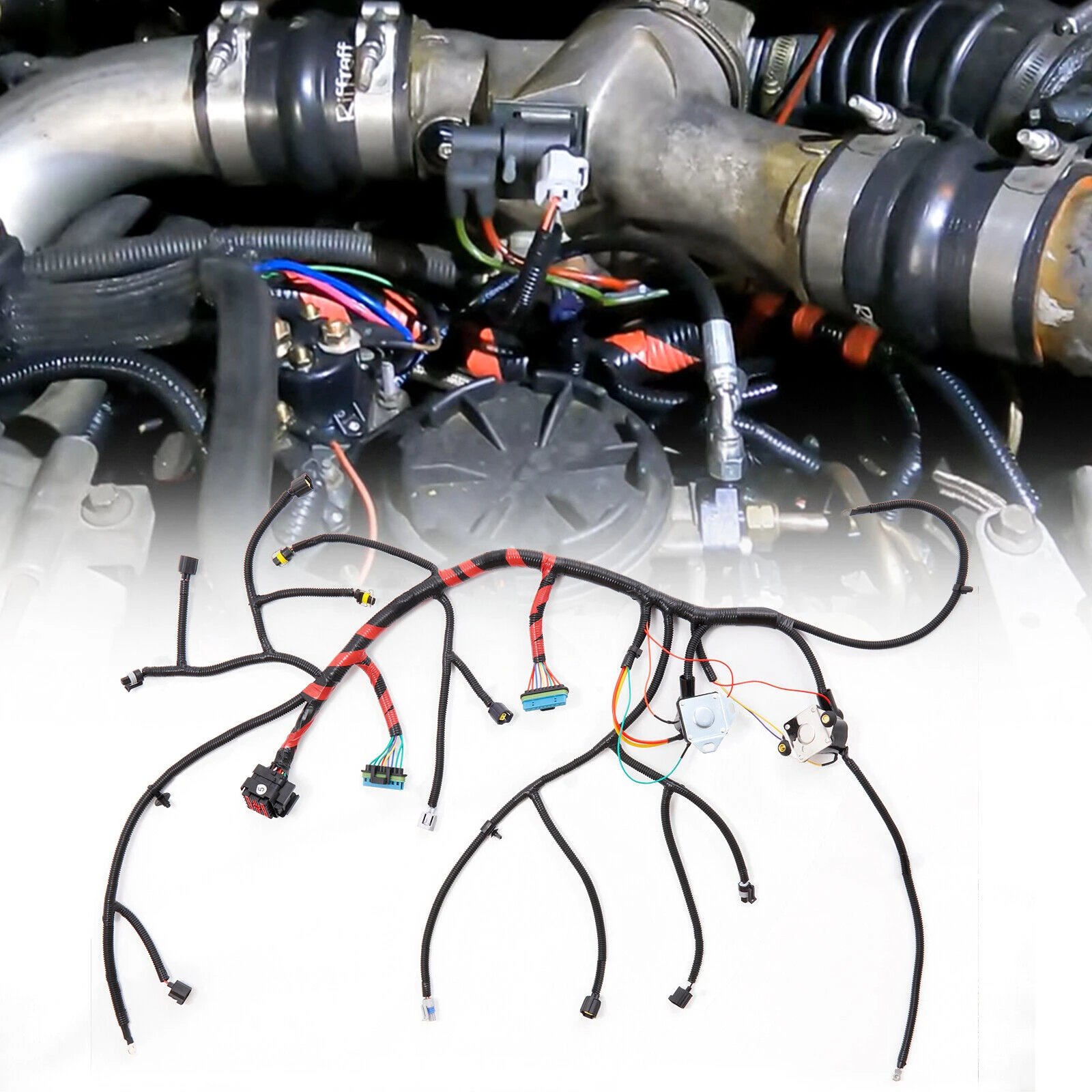 

F81Z12B637FA For Ford Car Engine Wiring Harness For Ford F250 F350 F450 F550 Super Duty Diesel 8 Cyl 7.3L AT/ MT Car Accessories