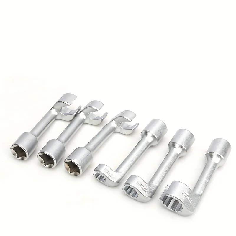 6 teile/satz Diesel Kraftstoff Injektor Linie Injektion Steckschlüssel Set Kraftstoff Injektion Rohr Steckschlüssel für Auto Reparatur