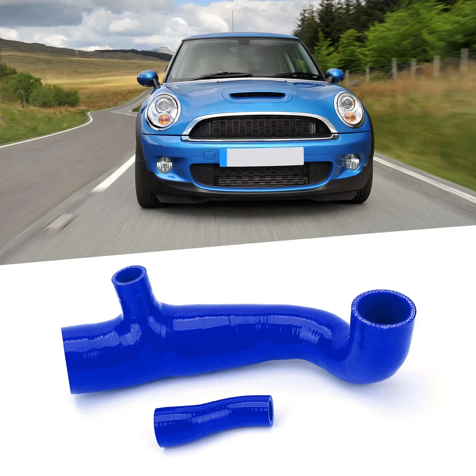 Silicone Air Filter Upper Intake Duct Hose Fit for Mini Cooper S R55 R56 R57  2007-2010 Pre-LCI 1.6L N14 Engine