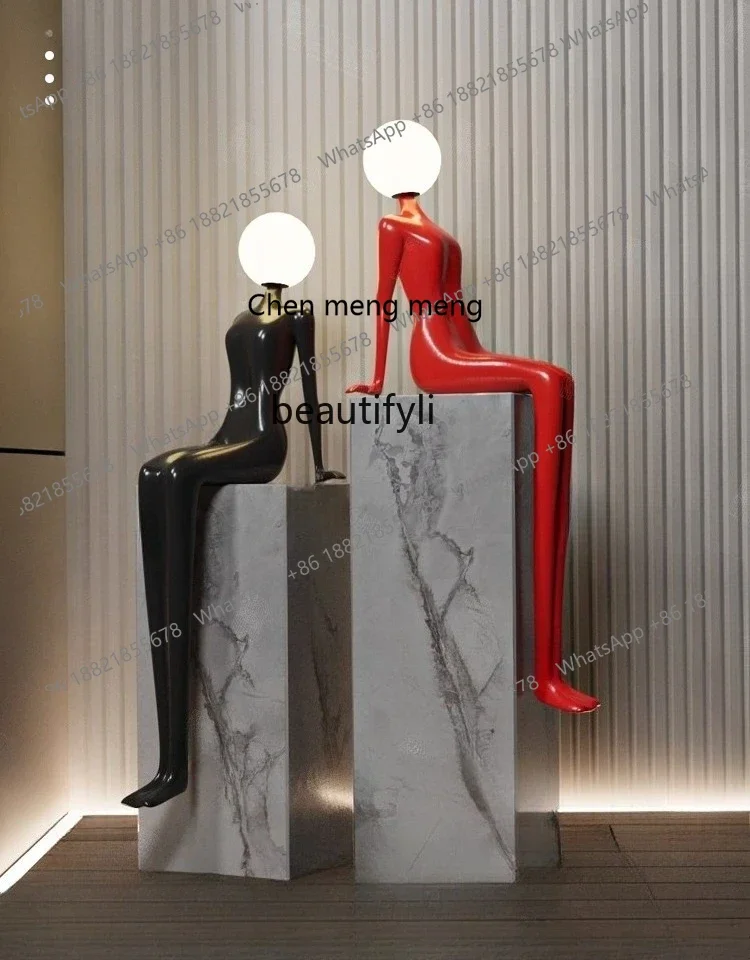 X k178 4050 ss New Sculpture Floor Lamp Creative Exhibition Hall Sales Office Fiberglass Large Decorative Ornament