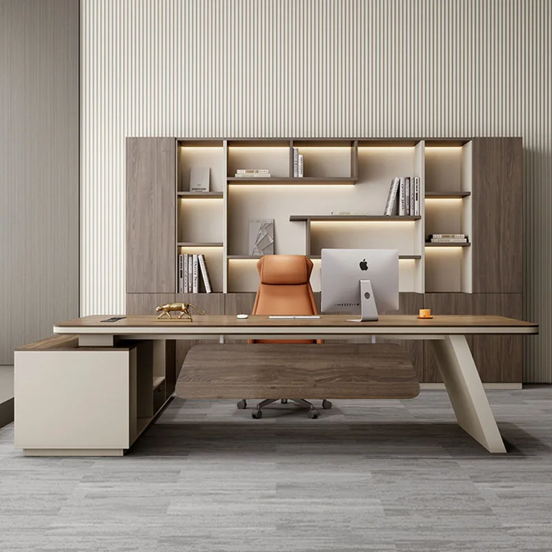 fashion creative office desk chinese big size salon events Save space office desk aesthetic escritorio oficina home decoration