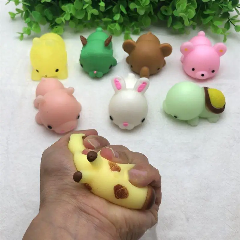 

K92D for Cat for Doll Kids Pinch Soft Ball Toy Present Cartoon Animal Relieve Stress Portable Soft Decompression To