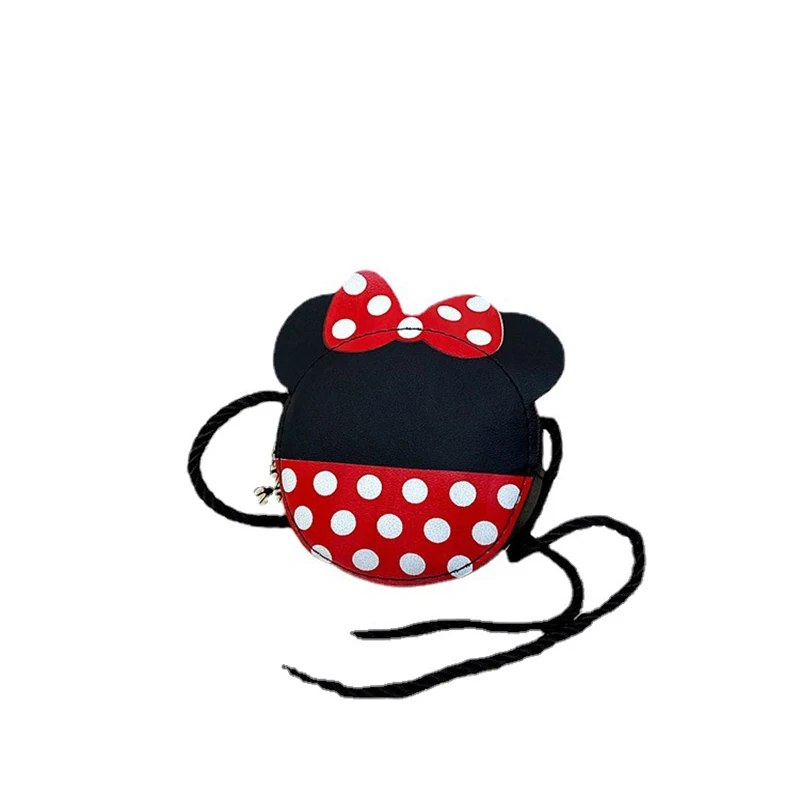 Disney Mickey Shoulder Bag Cute Cartoon Mickey Mouse Mini Crossbody Bags for Girls Fashion Coin Purse Kids Birthday Gifts