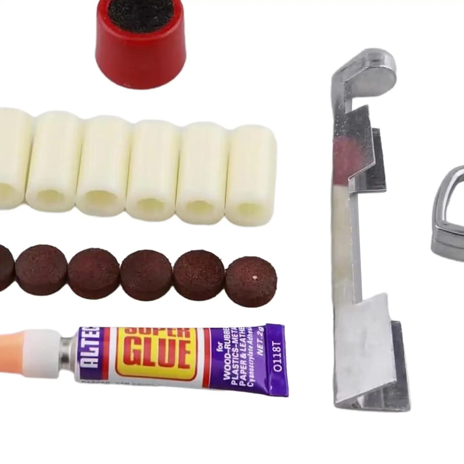 

Pool Cue Tip Repair Clamp Billiard Accessories Outdoor Sports Glue Billiard Cue Repair Accessories Pool Cue Repair Tip Set