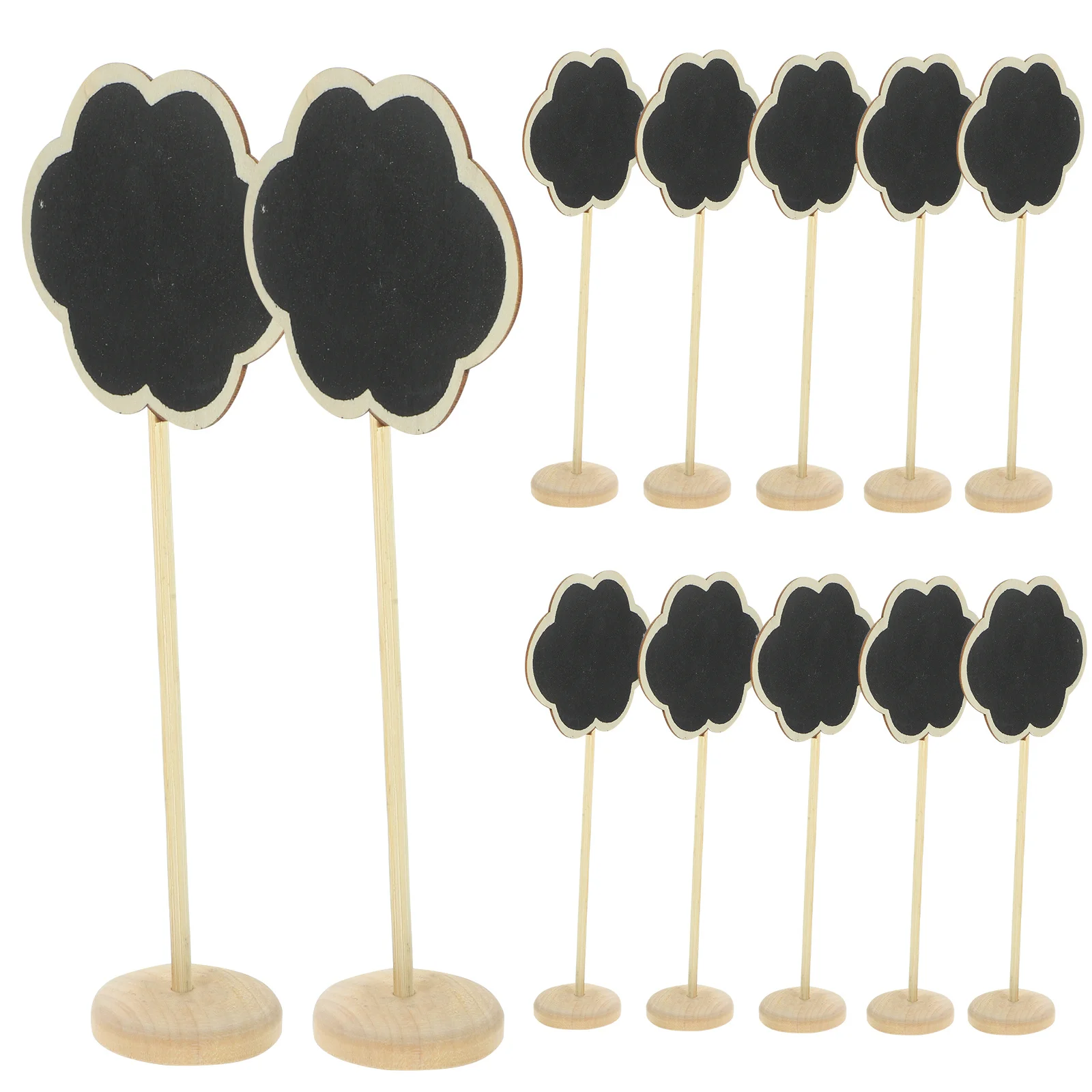 12 قطعة سبورة صغيرة خشبية رسائل لوحات قابلة للمسح علامات السبورة لحفلات الزفاف الحرف ديكور طاولة الحفلات