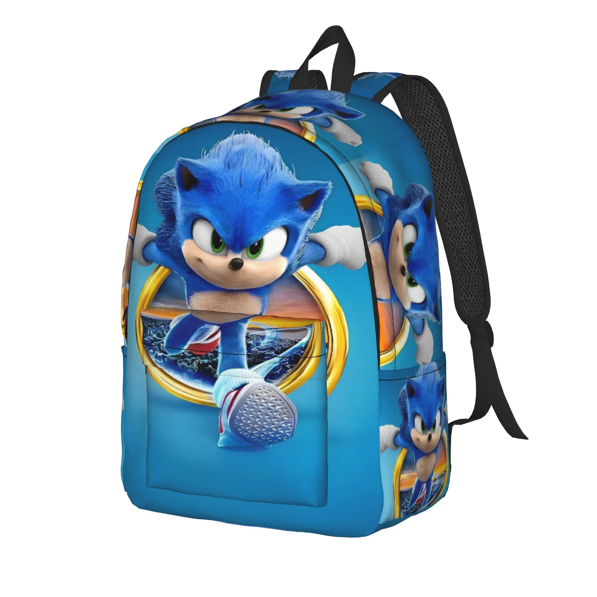 Sonices Cartoon Backpack  Workout Backpacks Women Casual School Bags High Quality Soft Rucksack