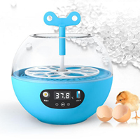 6 Eggs Chicken Bird Incubator Eggs Hatching Machine Automatic Intelligent Temperature Control Quail Parrot Brooder Farm Supplies