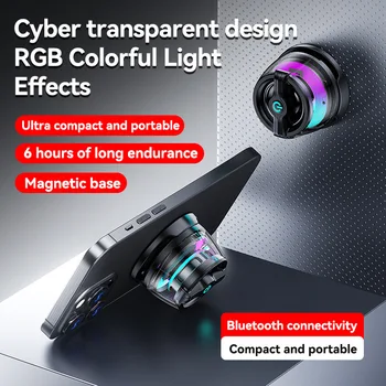 G200 Tragbare Mini Magnetische Bluetooth Lautsprecher RGB Licht Lautsprecher Handy Halter Drahtlose Lautsprecher Für Home Ktv Maschine