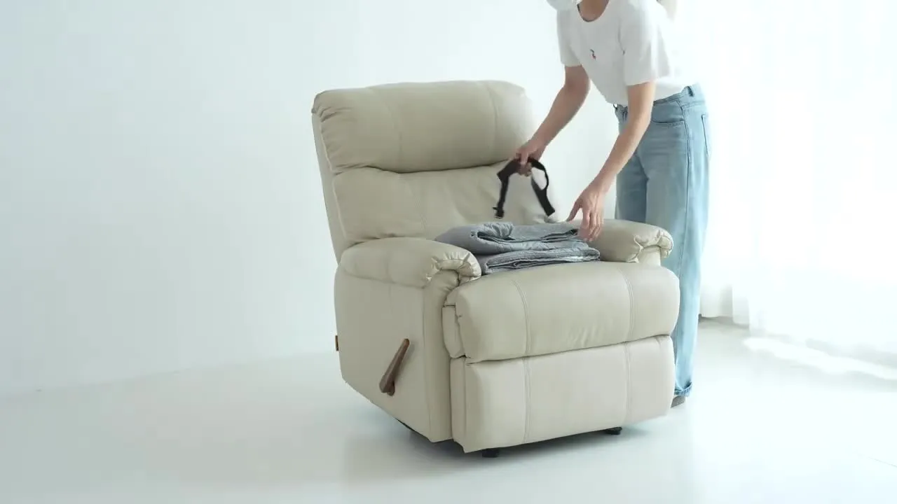 1seater Waterproof Recliner Cover Solid Color Quilted Armchair Slipcover Pet Kid