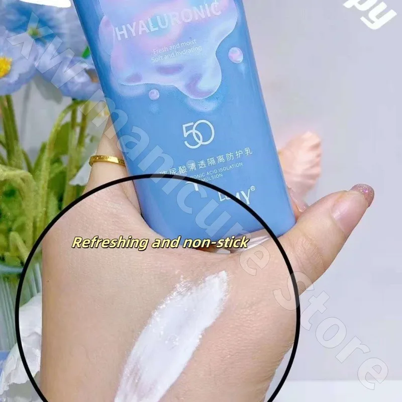 Hyaluronic Acid Clear Isolation Protective Milk Moisturizing Non-stick Anti-ultraviolet Protection Skin Care Cream 100g