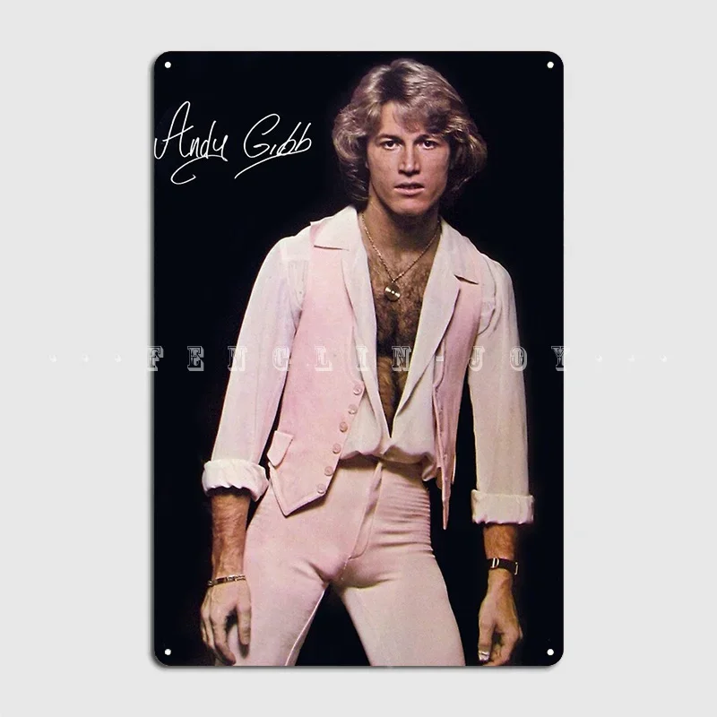 Andy Gibb Poster Poster Metal Plaque Plaques Funny Party Club Party Tin Sign Posters