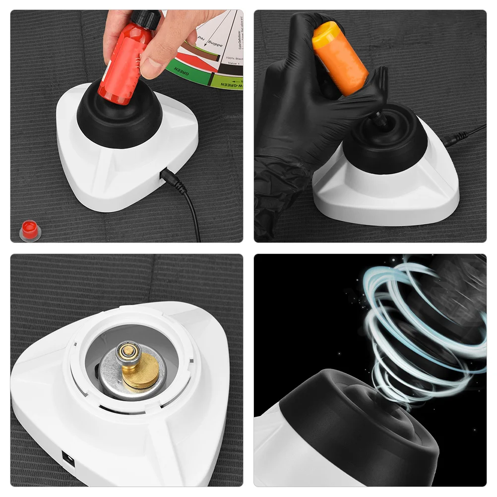 

1 шт. вибрационная тату-машина, мини-устройство для смешивания чернил, портативный пластиковый смеситель пигментов для татуировщиков, профессиональный шейкер, инструмент