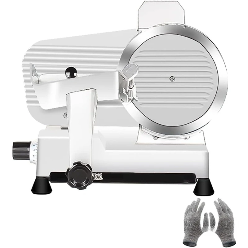 

Meat Slicer,Commercial Meat Slicer Frozen Meat Cheese Deli Slicer Electric Food Slicer,Easy to Clean,Low Noises