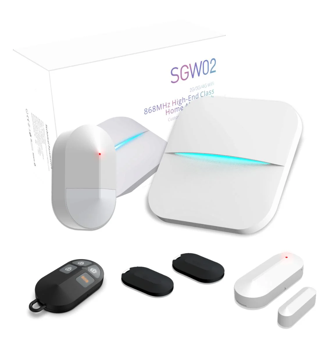 HY-SGW02 868 ميجا هرتز نظام إنذار مراقبة لاسلكي الاتصال التلقائي GSM/GPRS إنذار ضد السرقة #2