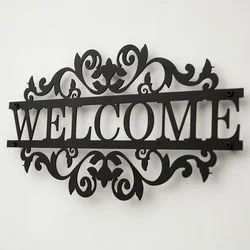 1pc metal decoration welcome sign front porch decoration porch sign metal metal house address house art