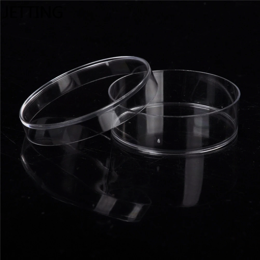 10pcs/lot Practical Sterile Petri Dishes With Lids For Lab Plate Bacterial Yeast Chemical Instrument Lab Supplies