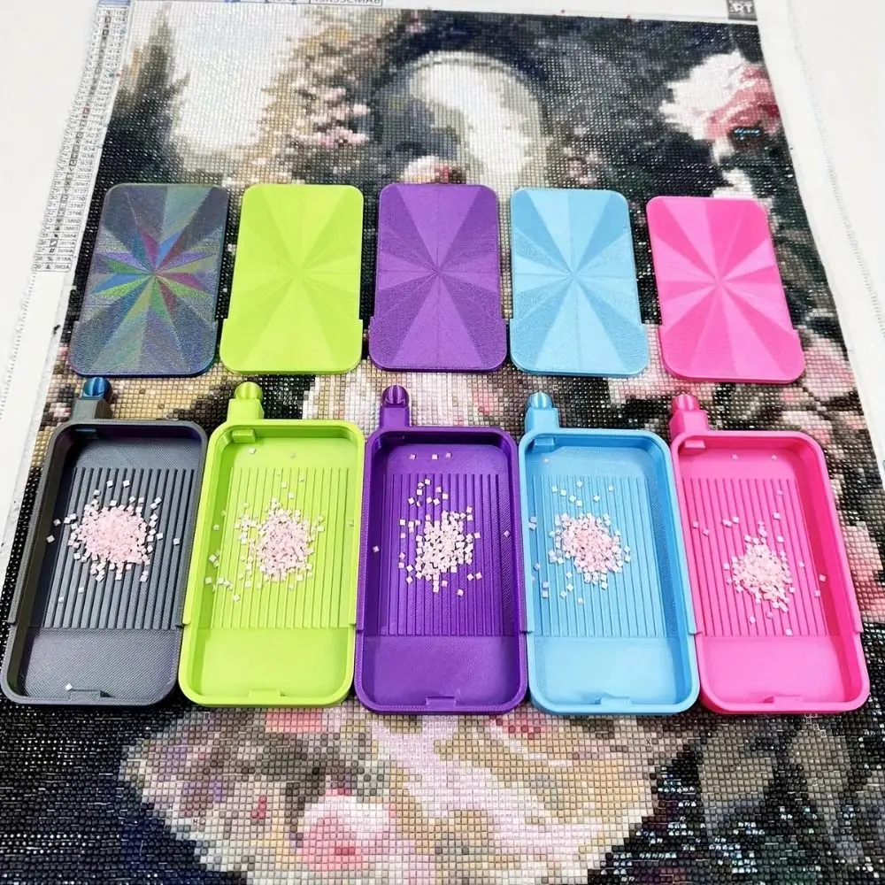 

DIY Craft 3D Diamond Painting Storage Tray Large Capacity Plastic Glitter Drill Storage Container Multi-Color Embroidery
