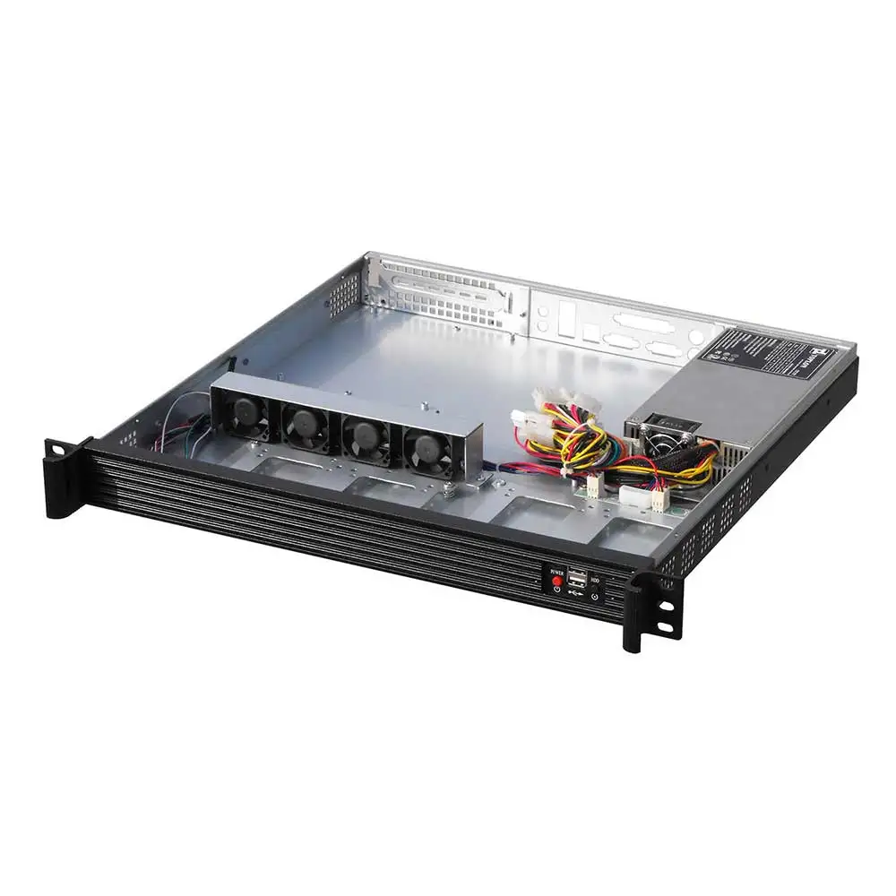 

19 inch rack type server chassis 1U server power chassis 2 3.5-inch HDDs or 4 2.5-inch SSD/HDD empty chassis