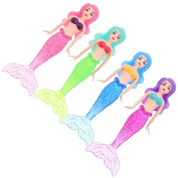 4 Pcs Mermaid Toys Pool Diving Swimming for Kids Girls Toddlers Dive Summer Water