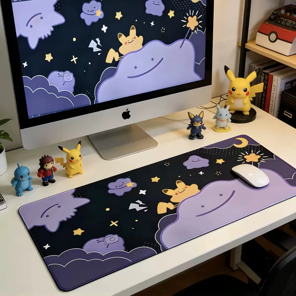 Pokémon Ditto Mouse Pad Computer Desk Mat Gaming Accessories Large Thick Personalized Creative Desktop Decor Gift