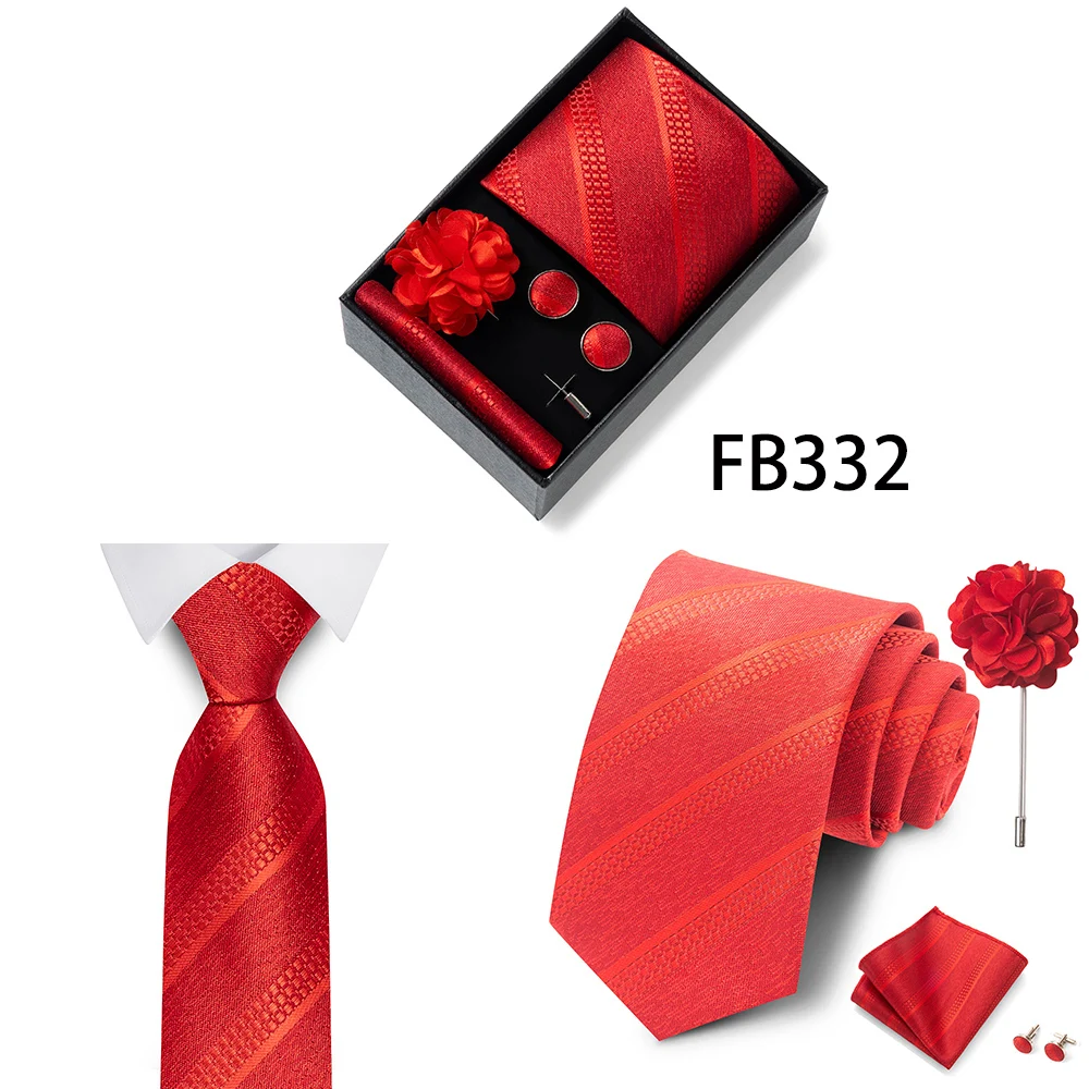 Luxuriöse Mode-Geschenkbox für Herren, 8 cm, Krawatten-Sets, Krawatte, Taschentuch, Manschettenknöpfe, Clip-Brosche-Set, goldener Druck, passend für Hochzeit – Detail 15