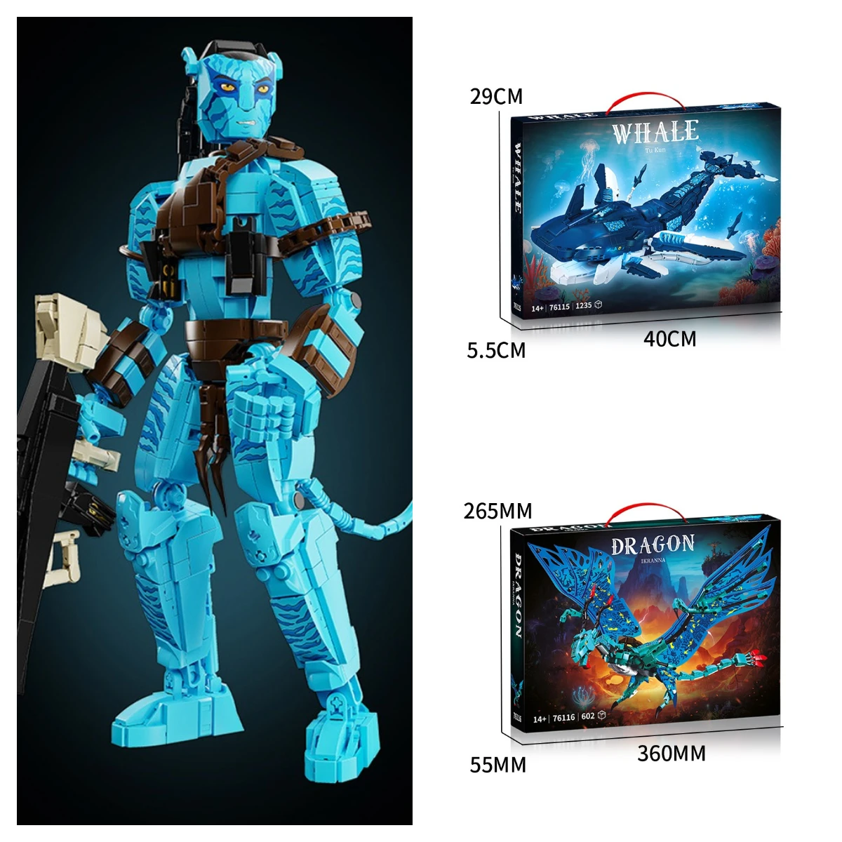 

Disney Avatar Jack Mech Pterosaur Assembly Building Block Model