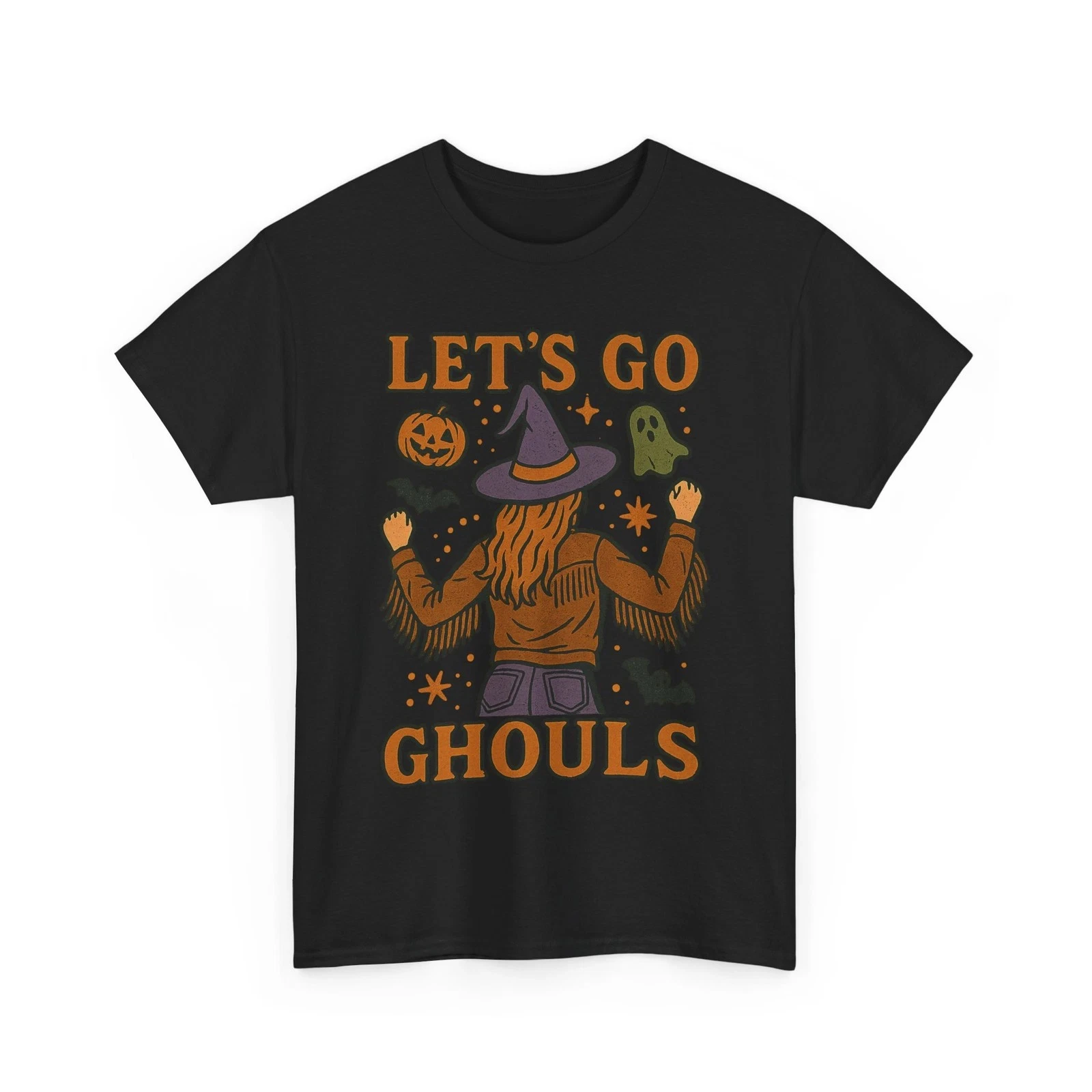 

Футболка с изображением пастушки на Хэллоуин, футболка Let's Go Ghouls, футболка унисекс, уличная одежда, свободное повседневное праздничное платье с короткими рукавами