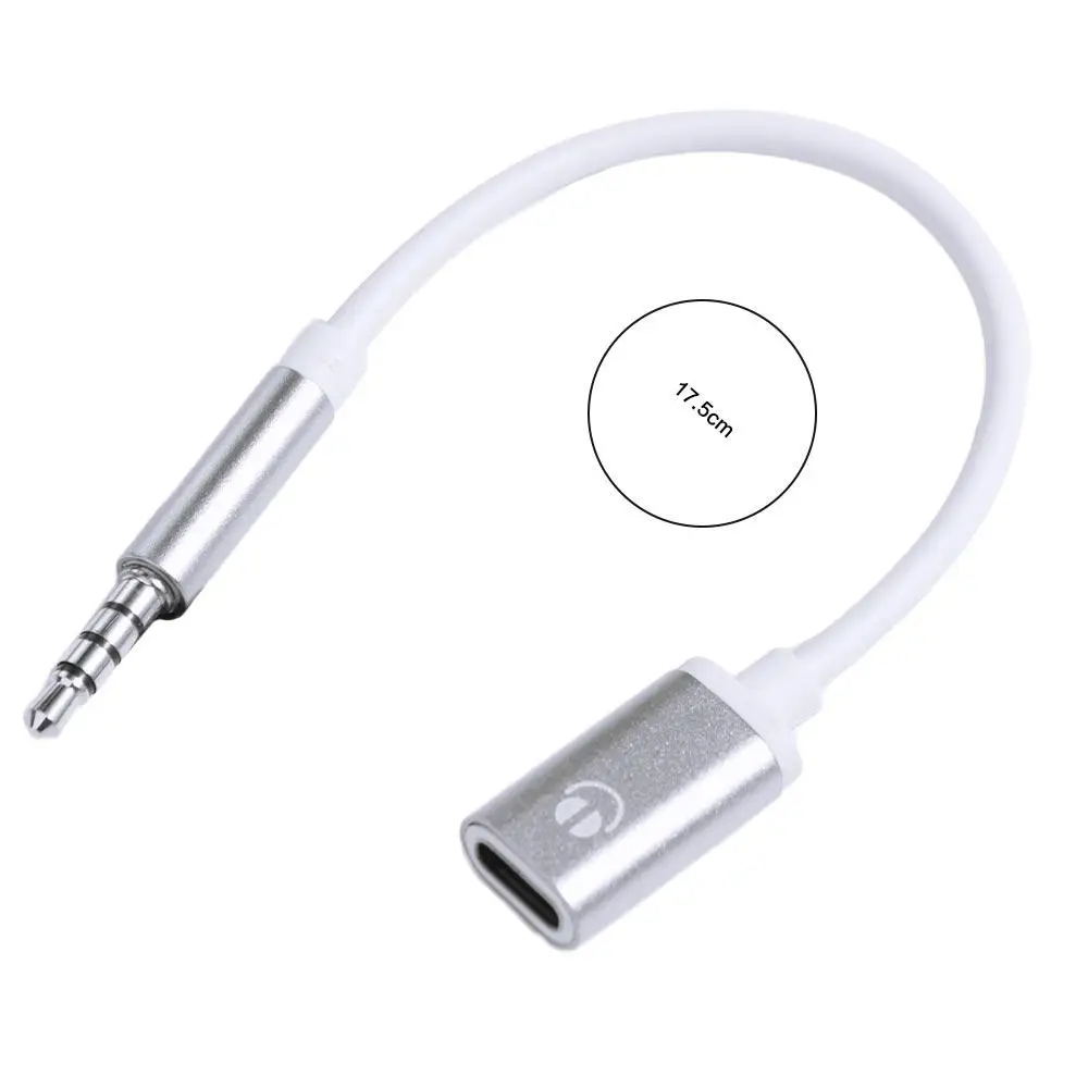 1pcs 3.5mm Male To Type-c Female Headphone Aux Cable Converter Type-C To 3.5mm Jack Converter Earphone Audio Adapter Cable
