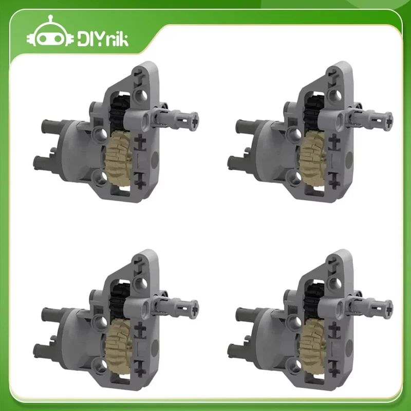 Suspension Drive Technology DIY-Bausteine, 4 Stück, MOC-kompatible technische Teile, 92908, Übersetzungsverhältnis 12:20, ABS