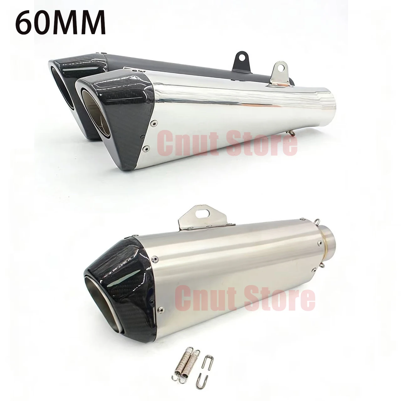 60mm accesorios moto Exhaust Motorcycle Muffler Carbon Fiber Cover Header Motocross Pipe For Hayabusa GSX1300 GSXR1000 GSX 1300