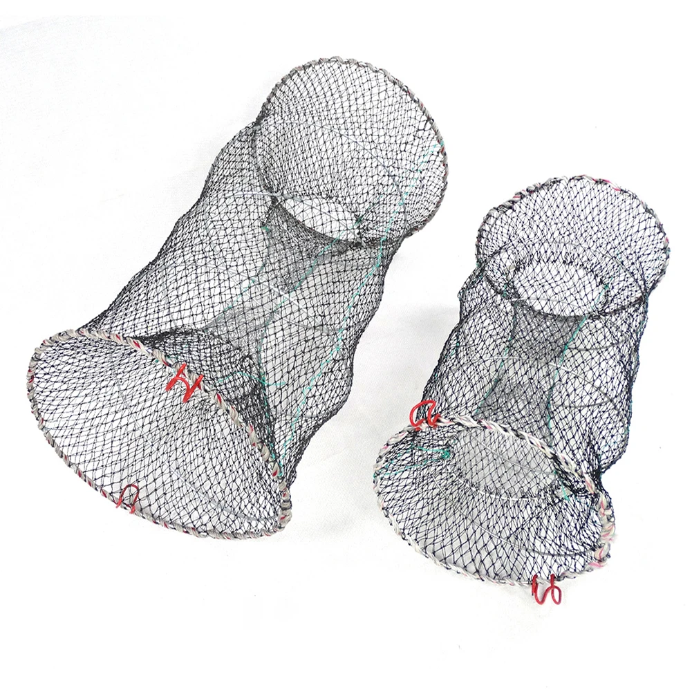 Foldable Fishing Cast Net Crab Trap Fish Cages Shrimp Fish Trap Large Creel Feeder Loach Crab Catchers Surfcasting Accessories