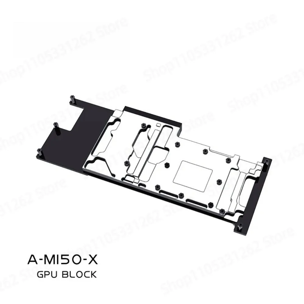 A-MI50-X GPU water cooling block full metal AMD Radeon Instinct MI50 kit set tool pack