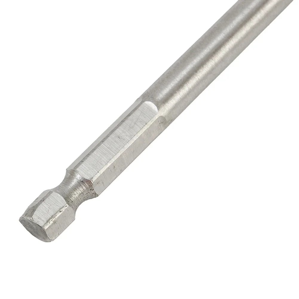 150/300mm Extension Rod 2pcs/Set Drill Bit Extender Wrench Hex Shank High Carbon Steel Silver Tool Hot Portable