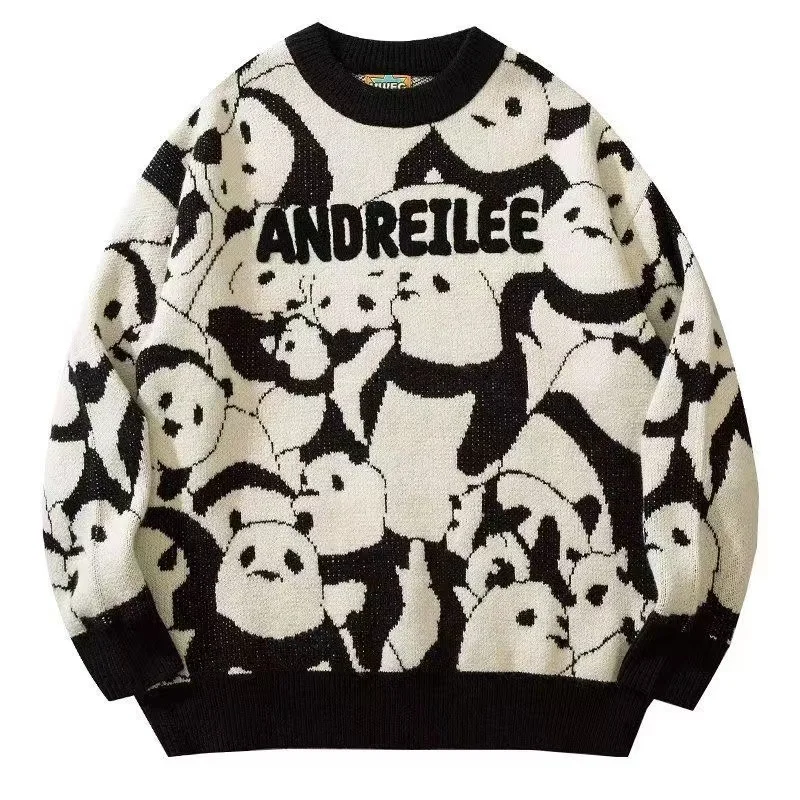 

Вязаный свитер больших размеров Long Sve, свободный крой, мужская мода, осень-зима, Гонконг, бейсбольный воротник, ромбовидный узор