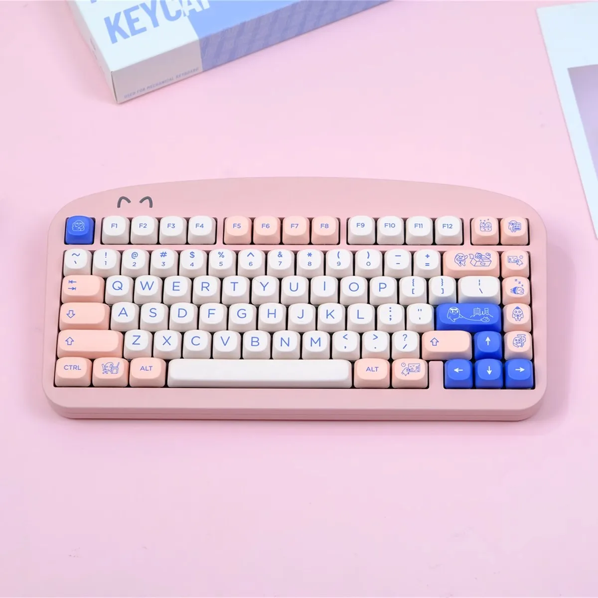 

126 Keys/set POCO Keycaps PBT Dye Sublimation Key Caps MOA Profile Keycap For Keychron Q2 K2 Anne GH60 GK64 Poker 96 980 104