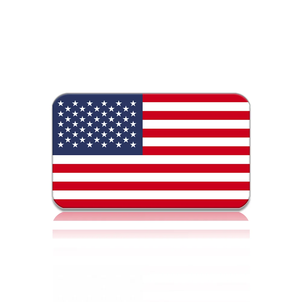 10pcs United States National Flag Lapel Pin American Badge USA Acrylic Flag Brooch For Official Suit Bag Hat Accessories