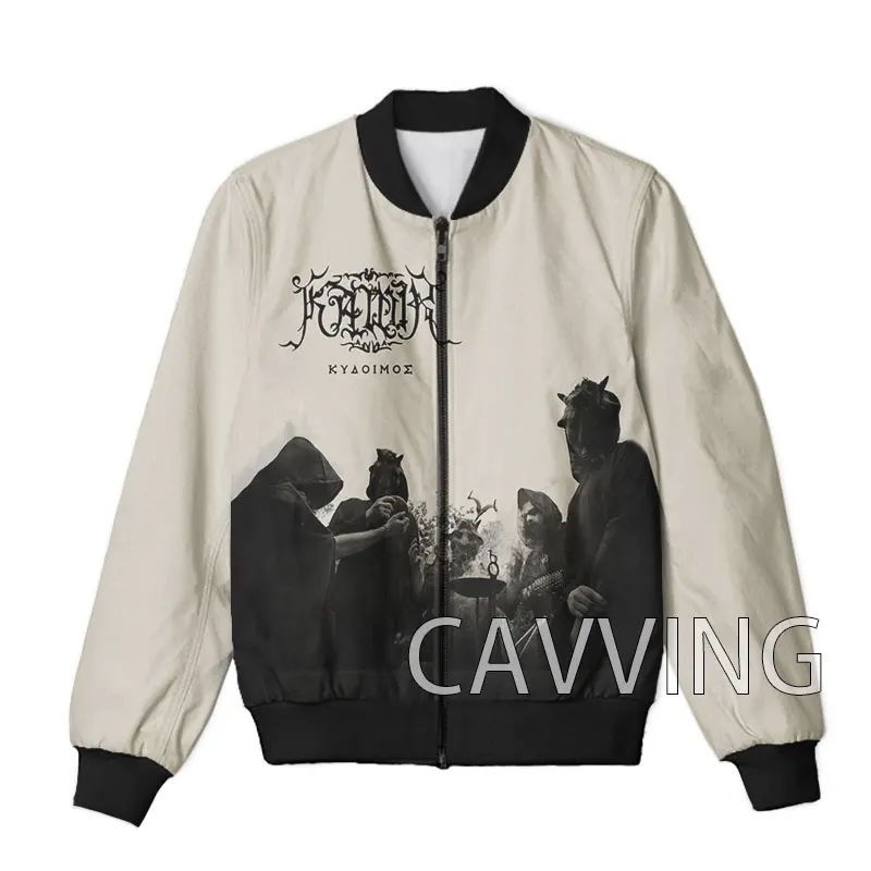 

CAVVING 3D Printed KAWIR Rock Zipper Bomber Jackets Men Overcoat Mens Coat Zip Up Jackets for Women/Men